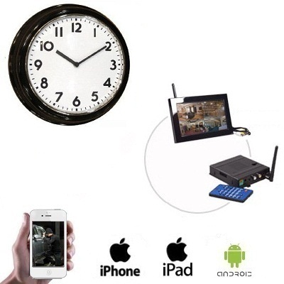 Wireless Clock Camera LCD / DVR